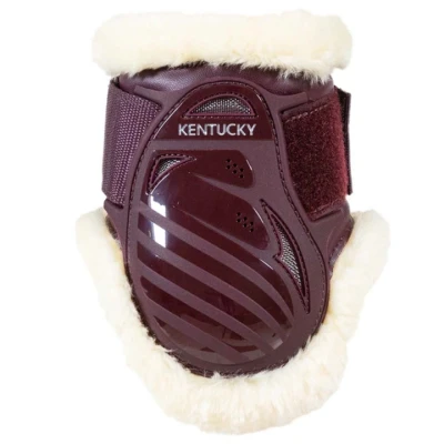 Abbildung von Kentucky Streichkappen Young Horse Vegan Sheepskin Bordeaux XS