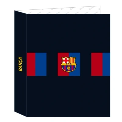 Abbildung von safta Carpeta de Folio 4 Anillas F.C. Barcelona 1ª Equipación 22/23, 270x60x330 mm, Unisex Kinder Ring Binder Heimtrikot 270 x 60 330 Azul marino y granate,