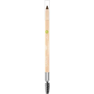 Abbildung von Sante Naturkosmetik Eyebrow Pencil 02 Brown, Zum Ausfüllen der Augenbrauen, Mit Brauenbürstchen, Natural Make up, Vegan, 1, 14g