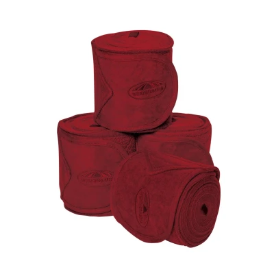 Abbildung von Weatherbeeta Fleecebandagen Prime 4 Stück Maroon 3,5m