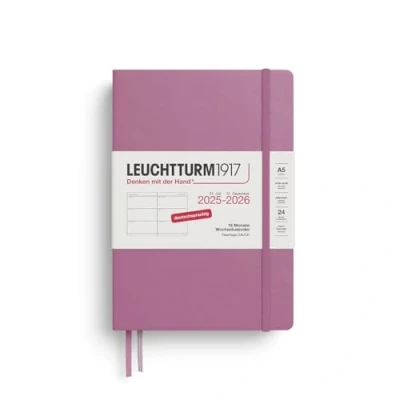 Abbildung von LEUCHTTURM1917 372628 Wochenkalender Medium (A5) 2026, 18 Monate 07.2025 12.2026, Hardcover, Dusty Rose, Deutsch