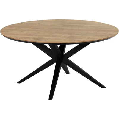 Abbildung von OMG Design Esstisch "Wellington" 1 Stk. tlg. Hochwertige Melamin-Tischplatte mit Metallgestell