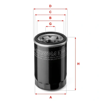 Abbildung von Ölfilter SOFIMA S3596R