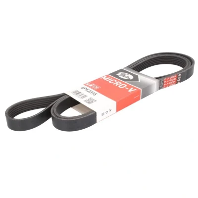 Abbildung von GATES Micro V 6PK2315 Keilrippenriemen 2315 6 Polyester, EPDM (Ethylen Propylen Dien Kautschuk) MERCEDES BENZ: E Class Saloon, C Viano