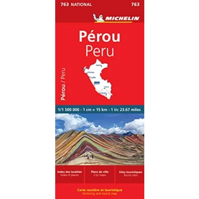 Abbildung von Michelin Peru: Straßen und Tourismuskarte (MICHELIN Nationalkarten)