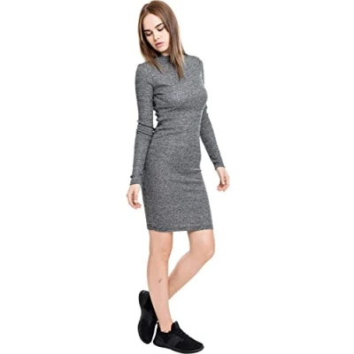 Abbildung von Urban Classics Ladies RIB Dress Strickkleid, Damen, Größe: XL, Charcoal