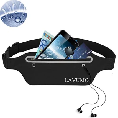Abbildung von LAVUMO Sport Hüfttasche Lauftasche Handy Jogging Laufgürtel Damen Herren Bauchtasche Belt für iPhone 15 Pro Max Plus 14 13 12 11 Samsung S24 S23 Ultra Huawei Smartphone unter 7,0&quot; Joggen Laufen Gürtel