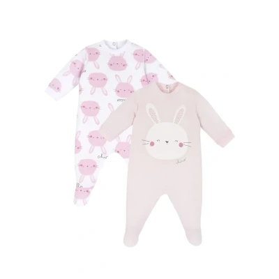 Abbildung von Chicco SET 2 Pieces Strampler für Kinder, Größe: 44, Pink