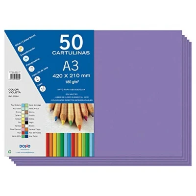 Abbildung von Dohe A3 Karton, Violett, 50 Stück, 21 x 29,7 cm, 180 g/m², Büromaterial