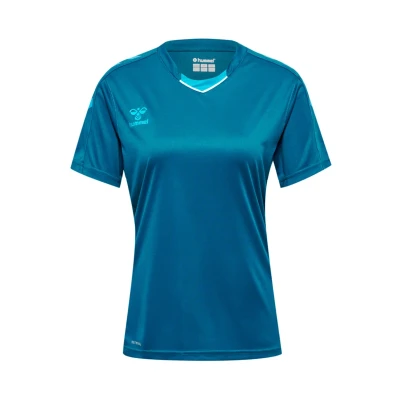 Abbildung von Hummel Tshirt print, Damen, Größe: 44, Blue coral