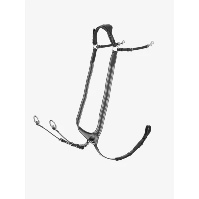 Abbildung von LeMieux Brustgeschirr Arika Elastic Schwarz/Silber