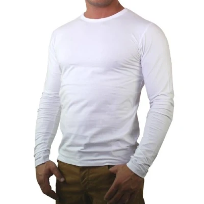 Abbildung von JACK &amp; JONES Herren Langarmshirt 12059220 Basic O Neck Tee, Gr. X Large, Weiß (OPT WHITE)