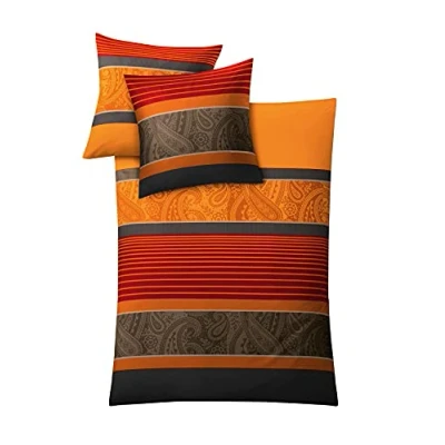 Abbildung von Kleine Wolke 6162334954 Bettwäsche Cambridge / 155 x 220 cm/Chili