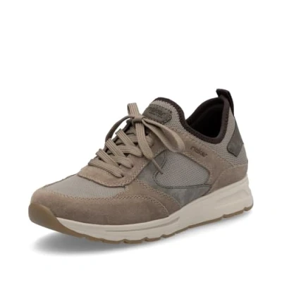 Abbildung von Rieker Herren Low Top Sneaker B0752, Männer Halbschuhe, lose Einlage,straßenschuhe,Strassenschuhe,Sportschuhe,Turnschuhe,beige (64),43 EU / 9 UK