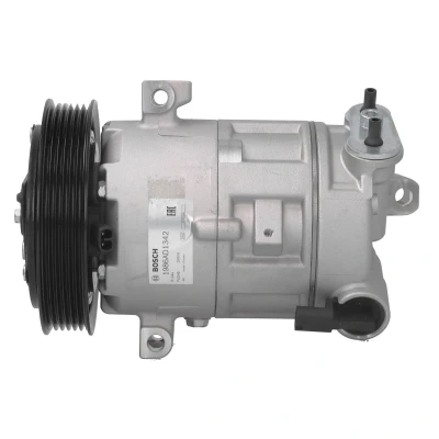 Abbildung von BOSCH 1 986 AD1 342 Kompressor 12V PAG 46 R134a mit Montageanleitung, Dichtring