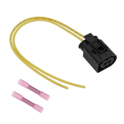 Abbildung von OTOTEC 2 Pin Auto Generator Stecker Kabelbaum mit Schrumpfschläuche Kompatibel Fiat Iveco Citroen OE 0000504001797 0121542702 2E0965559 12V Leitungslänge 20cm