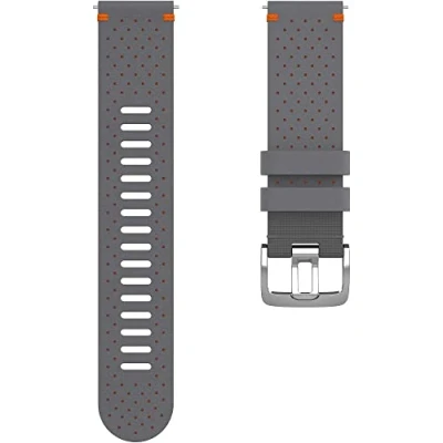 Abbildung von Polar Perforiertes Leder Armband 22mm Grau Orange M/L
