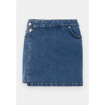 Abbildung von TOM Tailor denim Skort Jeans Shorts, Damen, Größe: XS, Used mid stone blue