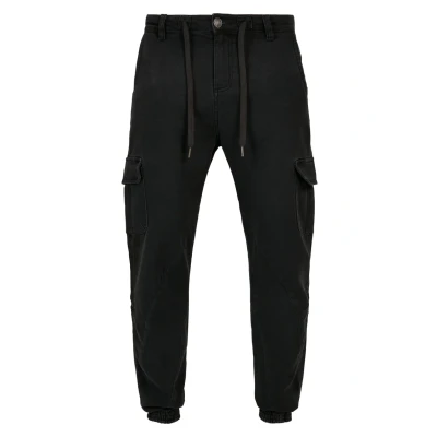 Abbildung von Urban Classics Knitted Cargo Jogging Pants Cargohose, Herren, Größe: 32, Black