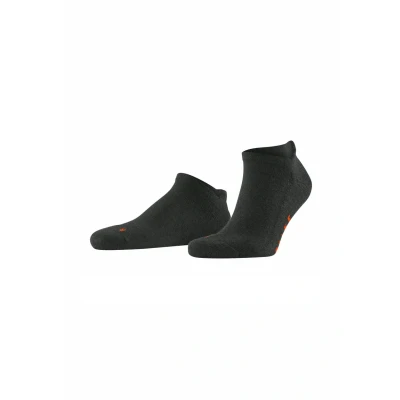 Abbildung von FALKE Unisex Keep Warm U SN Wolle kurz einfarbig 1 Paar Sneakersocken, Grau (Anthracite Melange 3080), 44 45