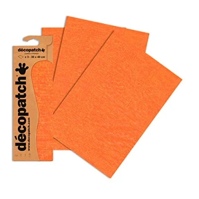 Abbildung von Decopatch Papier No. 466 (orange gold, 395 x 298 mm) 3er Pack