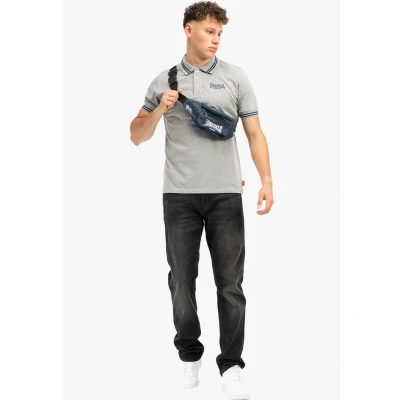 Abbildung von Lonsdale Poloshirt, Herren, Größe: 3XL, Marl grey navy