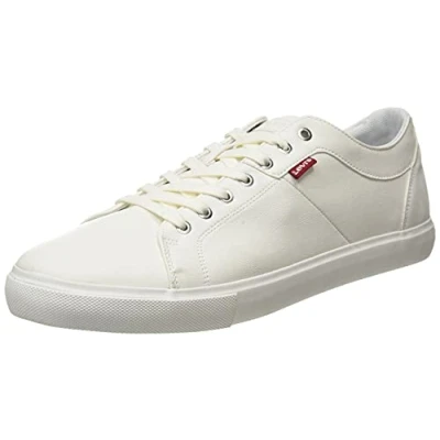 Abbildung von Levi&#039;s Woodward Sneaker low, Herren, Größe: 46, Regular white Schuhe