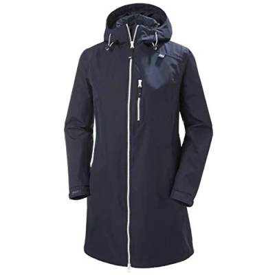 Abbildung von Helly Hansen Belfast Regenjacke / wasserabweisende Jacke, Damen, Größe: Medium, Navy