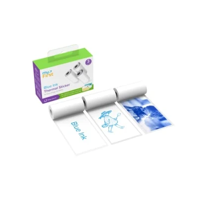 Abbildung von myFirst Thermo Aufkleber weiß mit blauer Tinte für Kamera Insta 2/Insta Wi