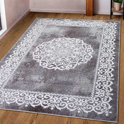 Abbildung von my home Teppich »Dafna« rechteckig 9 mm Höhe Orient Optik, Vintage Design, Kurzflor, pflegeleicht, dezenter Glanz