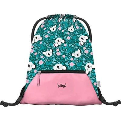 Abbildung von Baagl Turnbeutel für Mädchen, Wasserdichte Schuhbeutel Kinder, Schule und Kindergarten Sportbeutel, Sportsack (Baby Koala)
