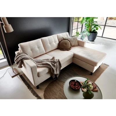 Abbildung von Atlantic Home Collection TEA03 03 Polsterecke, Ecke beidseitig montierbar, Creme, 189 x 150 81 cm