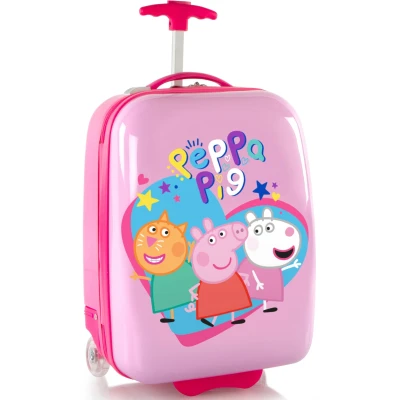 Abbildung von Heys Kinderkoffer »Peppa Pig rosa, 46 cm«, 2 St. Rollen, x Joachim Llambi Kindertrolley Handgepäck Koffer