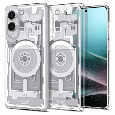 Abbildung von Spigen Ultra Hybrid MagFit Zero One TPU Back Cover Weiß Samsung Galaxy S25 Edge