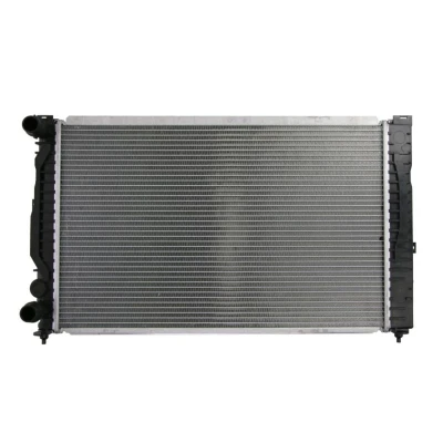 Abbildung von NRF EASY FIT 509504 Kühler, Motorkühlung Aluminium 632 395 33 ohne Sensor, mit Dichtring Kühlrippen gelötet AUDI: A6 C5 Saloon, A4 B5 Avant