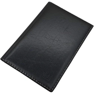 Abbildung von Große Elegante Ausweismappe 18 Fächer MJ Design Germany Made in EU (Design 1 / Schwarz)