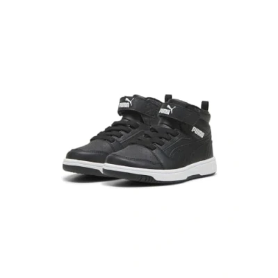 Abbildung von Puma Rebound MID Unisex Sneaker high für Kinder, Größe: 33, Shadow gray/black/white Schuhe