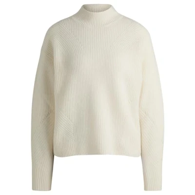 Abbildung von BOSS Flondassy Strickpullover natural, Damen, Größe: Small, Natural