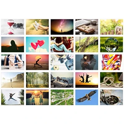 Abbildung von Edition Seidel Set 25 Premium Postkarten Motivationskarten Kommunikationstraining Konversation Spiel Coaching Tools Karten Landschaften Natur Gefühlskarten Selbst Achtsamkeit