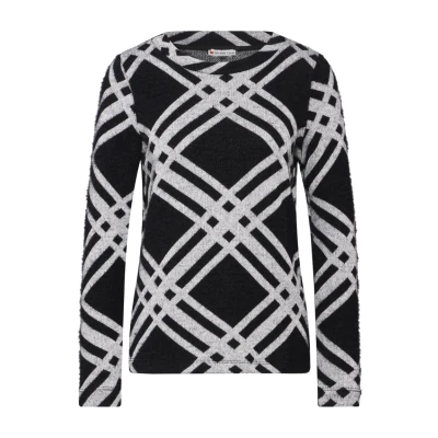 Abbildung von Street One Langarmshirt, Damen, Größe: 42, Schwarz