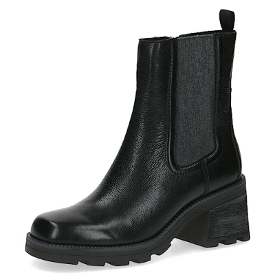 Abbildung von CAPRICE Damen Stiefeletten mit Absatz Blockabsatz Elegant, Schwarz (Black Nappa), 38 EU