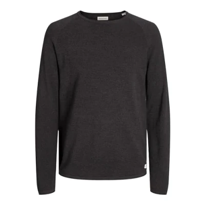Abbildung von Jack &amp; Jones CREW NECK Strickpullover, Herren, Größe: Large, Mulch