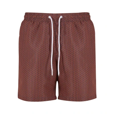 Abbildung von Urban Classics Pattern Badeshorts, Herren, Größe: Medium, Navygeometric