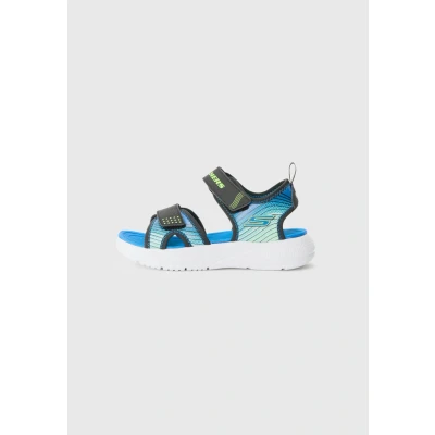 Abbildung von Skechers Jungen Microspec splash Flache Sandale, Schwarz, 31 EU