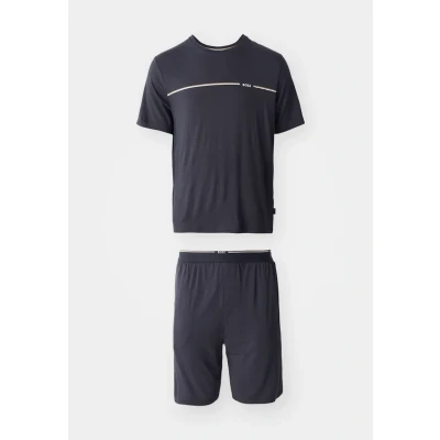Abbildung von BOSS Short SET Pyjama, Herren, Größe: Large, Dark grey