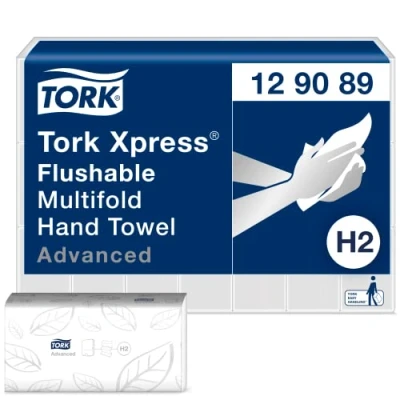 Abbildung von Tork Xpress schnellauflösende Multifold Handtüche Advanced 2 lagig weiß 21 x 200 Tücher