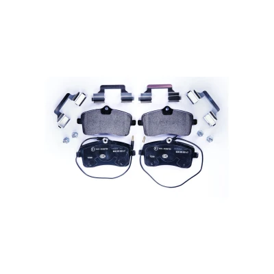 Abbildung von HELLA 8DB 355 020 671 Bremsbelagsatz mit integriertem Verschleißwarnkontakt Bremssattelschrauben Zubehör PEUGEOT: 407 SW, Saloon