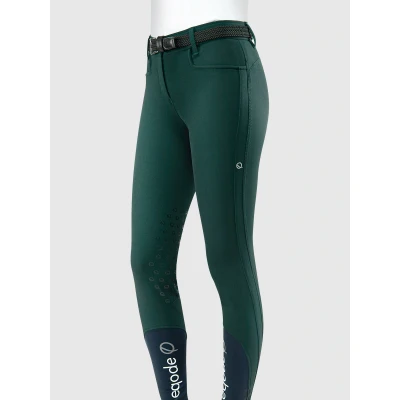 Abbildung von EQODE by Equiline Reithose Delma Knie Grip Grün 32