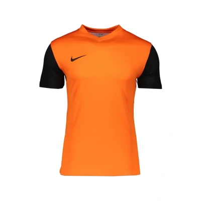 Abbildung von Nike, M Nk Df Tiempo Prem Ii JSY Ss, Kurzarm Shirt, Sicherheit Orange/Schwarz/Schwarz, S, Mann
