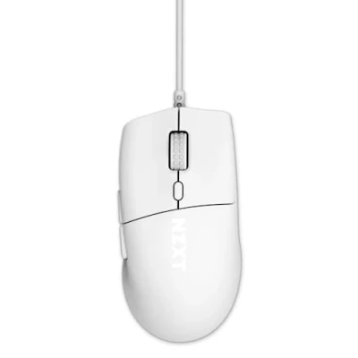 Abbildung von NZXT Lift 2 Ergo Leichte ergonomische kabelgebundene Gaming Maus 61 g Konstruktion 8K Abfragerate Optische Switches Optischer 26K DPI Sensor Füße aus 100% PTFE Weiß